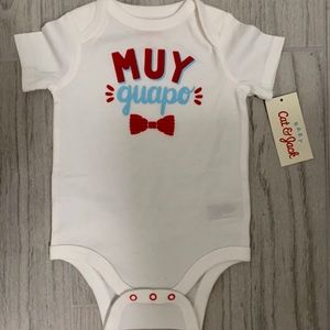 Cat & Jack Onsie MUY guapo with a bow tie.  NWT